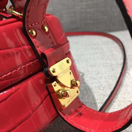 Louis Vuitton Outlet original Croco Leather petite boite chapeau M43516 red