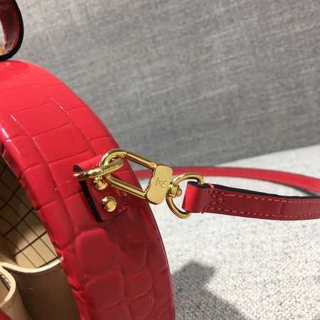 Louis Vuitton Outlet original Croco Leather petite boite chapeau M43516 red