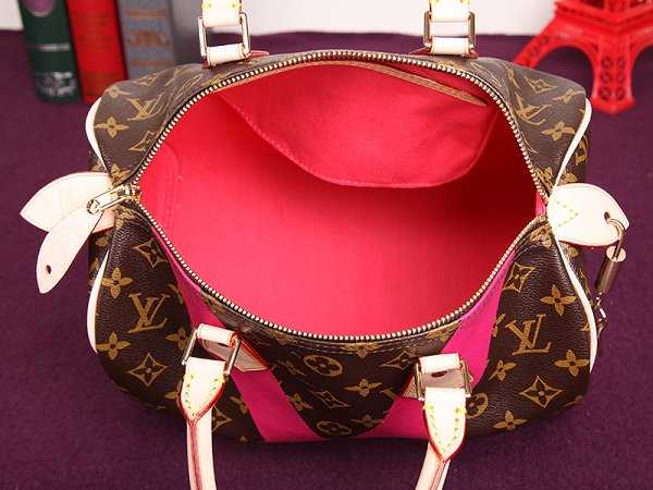 2015 Louis Vuitton Outlet speedy 30 monogram V M41533 rose red