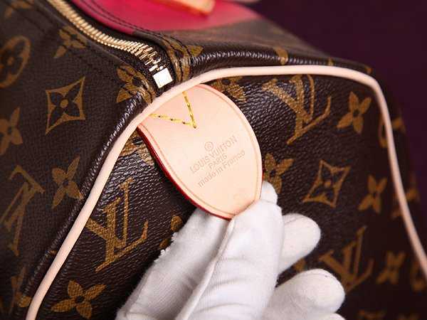 2015 Louis Vuitton Outlet speedy 30 monogram V M41533 rose red