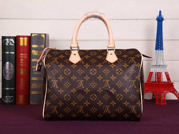 2015 Louis Vuitton Outlet speedy 30 monogram V M41533 rose red