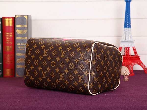 2015 Louis Vuitton Outlet speedy 30 monogram V M41533 rose red