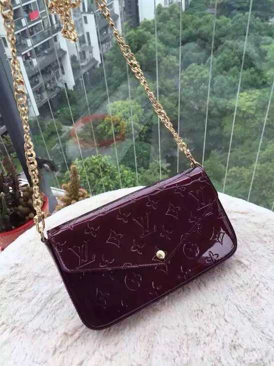 Louis Vuitton Outlet Monogram Vernis Mini Bag 61293 Purple