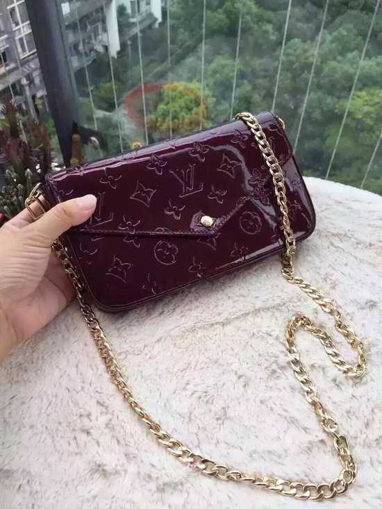 Louis Vuitton Outlet Monogram Vernis Mini Bag 61293 Purple