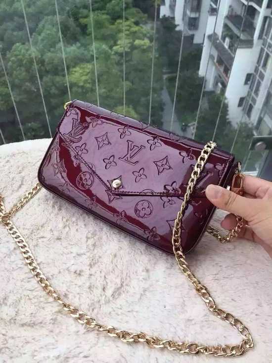 Louis Vuitton Outlet Monogram Vernis Mini Bag 61293 Purple