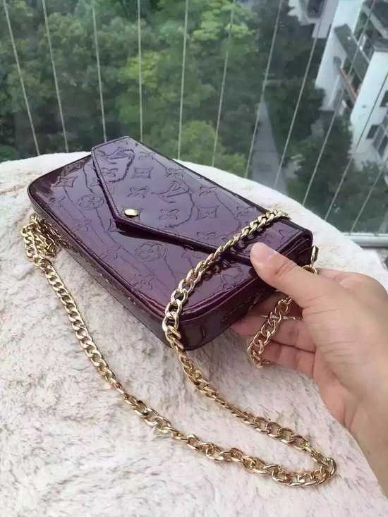 Louis Vuitton Outlet Monogram Vernis Mini Bag 61293 Purple