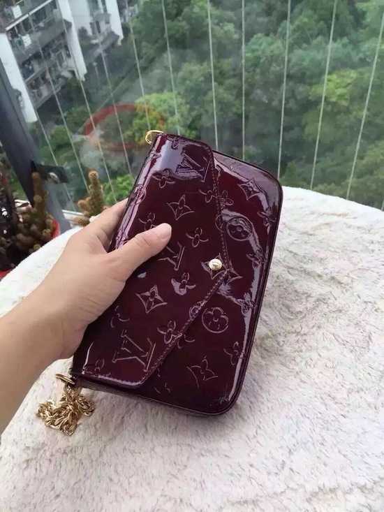 Louis Vuitton Outlet Monogram Vernis Mini Bag 61293 Purple