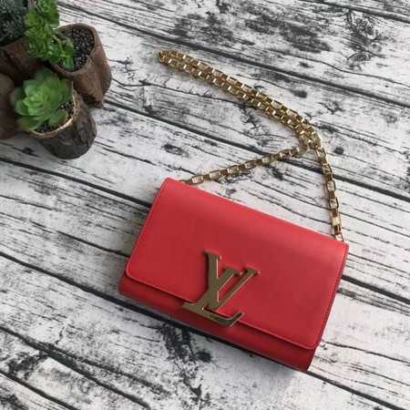 Louis Vuitton Outlet CHAIN LOUISE Original leather Shoulder Bag M94335 red