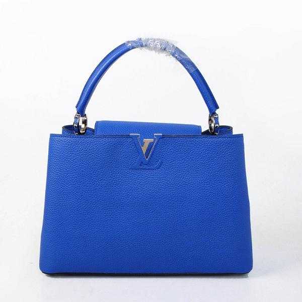 2014 Louis Vuitton Outlet capucines mm m48864 blue bag