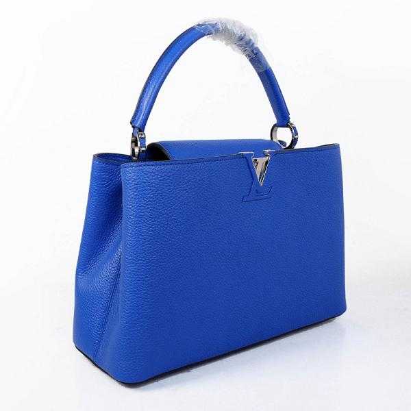 2014 Louis Vuitton Outlet capucines mm m48864 blue bag