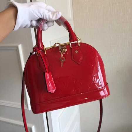 Louis Vuitton Outlet original Monogam vernis Alma BB M91606 red