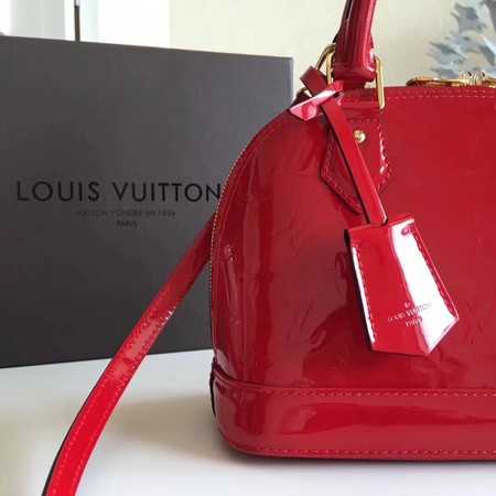 Louis Vuitton Outlet original Monogam vernis Alma BB M91606 red