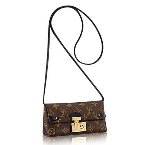 Louis Vuitton Outlet Monogram Canvas Triangle Chain Wallet M61502