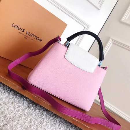 Louis Vuitton Outlet original taurillon leather Capucines BB M94517 Pink