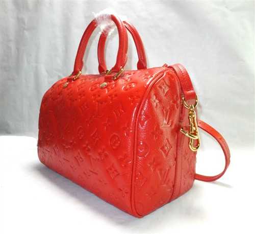 Louis Vuitton Outlet monogram empreinte speedy bandouliere 25 M40758 red