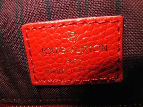 Louis Vuitton Outlet monogram empreinte speedy bandouliere 25 M40758 red