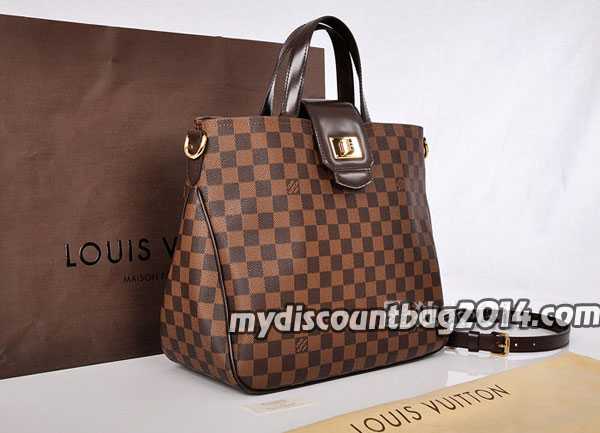 2014 Louis Vuitton Outlet damier ebene canvas handbag cabas rosebery n41177