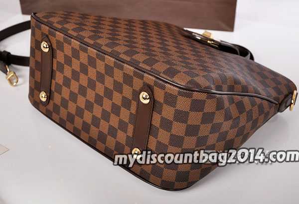 2014 Louis Vuitton Outlet damier ebene canvas handbag cabas rosebery n41177