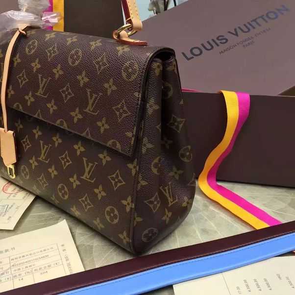 2017 Louis Vuitton Outlet original monogram canvas cluny mm m42735