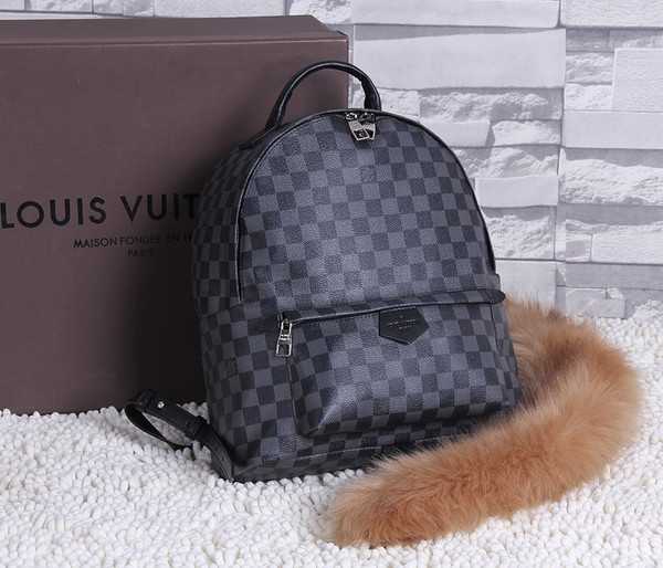 Louis Vuitton Outlet Damier Ebene Canvas Michael Onyx Backpack 44188 Black