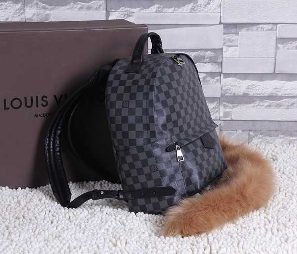 Louis Vuitton Outlet Damier Ebene Canvas Michael Onyx Backpack 44188 Black