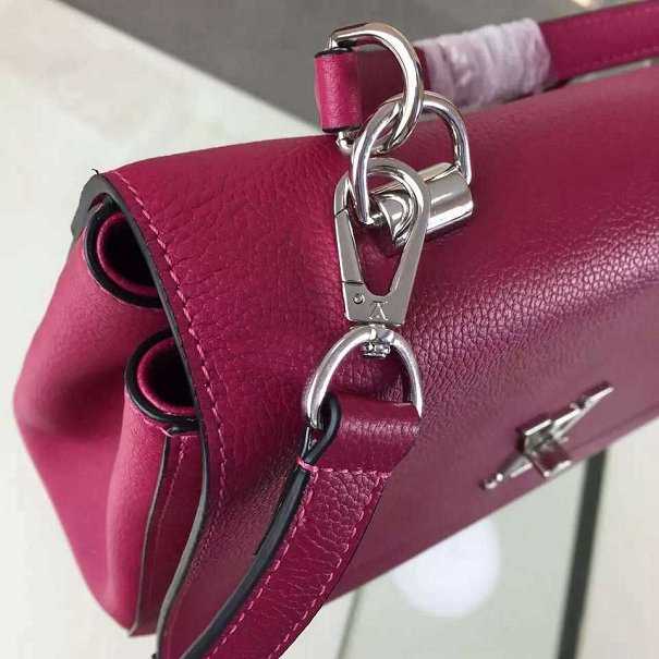 2015 Louis Vuitton Outlet soft calf leather lockme II M50250 purple(original leather)