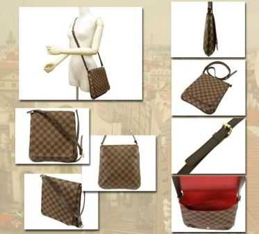 Louis Vuitton Outlet Musette salsa long shoulder strap Damier Canvas 51300