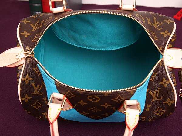 2015 Louis Vuitton Outlet speedy 30 monogram V M41533 blue