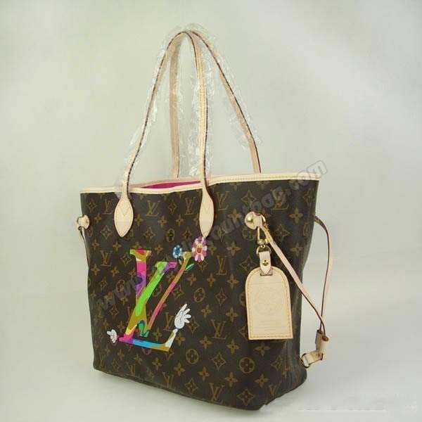 Louis Vuitton Outlet handbag monogram canvas neverfull mm with 'hands' symbol m95560