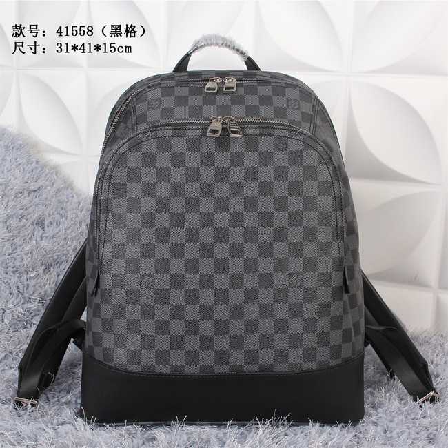 Louis Vuitton Outlet Monogram Damier Ebene Graphite Jake Backpack M41558 Black