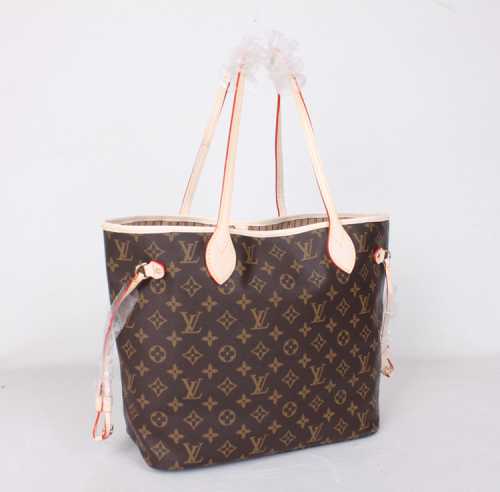 2014 Louis Vuitton Outlet monogram canvas bag neverfull pm m41000 beige