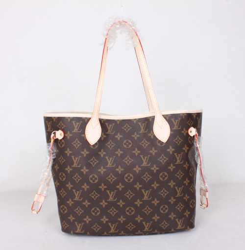 2014 Louis Vuitton Outlet monogram canvas bag neverfull pm m41000 beige