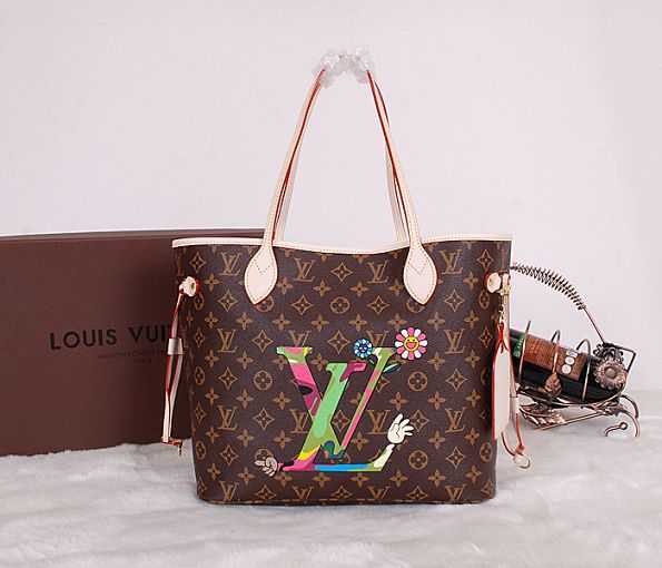 2014 Louis Vuitton Outlet monogram canvas neverfull mm m40156