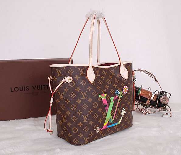 2014 Louis Vuitton Outlet monogram canvas neverfull mm m40156