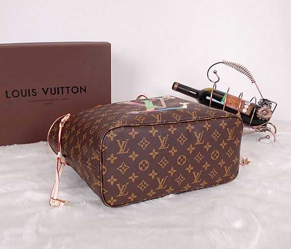 2014 Louis Vuitton Outlet monogram canvas neverfull mm m40156