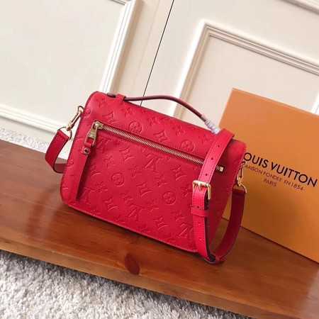 Louis Vuitton Outlet Original pochette metis monogram empreinte M41488 red