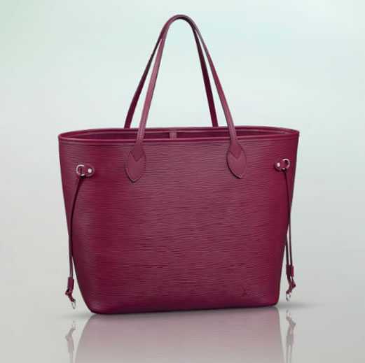 2013 Louis Vuitton Outlet epi leather bag neverfull mm m40882 fuchsia