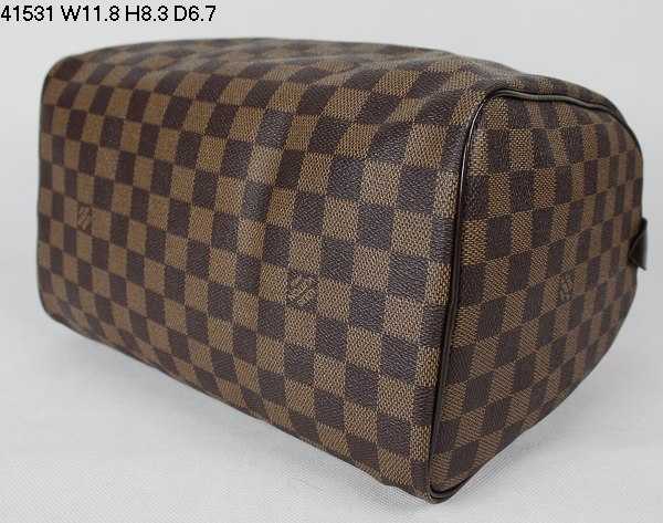 Louis Vuitton Outlet Damier Canvas Speedy 30 Ebony N41531 Brown