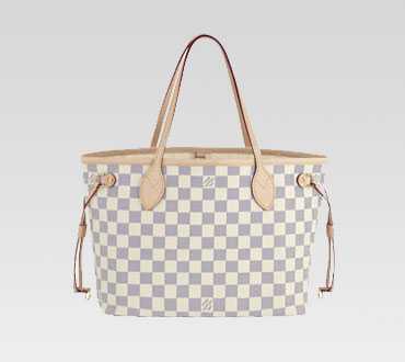 Louis Vuitton Outlet handbag damier azur canvas neverfull pm n51110