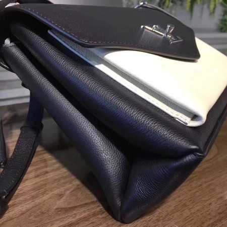 Louis Vuitton Outlet original Leather MY LOCKME 54849 black with white