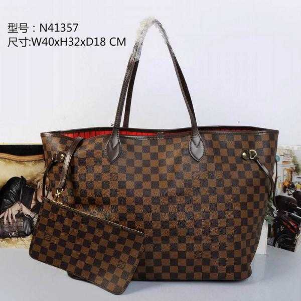 Louis Vuitton Outlet damier ebene canvas neverfull gm n41357