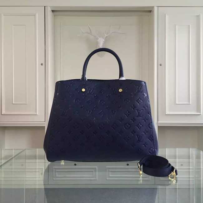 Louis Vuitton Outlet Monogram Empreinte Montaigne GM M41059 Deep Blue