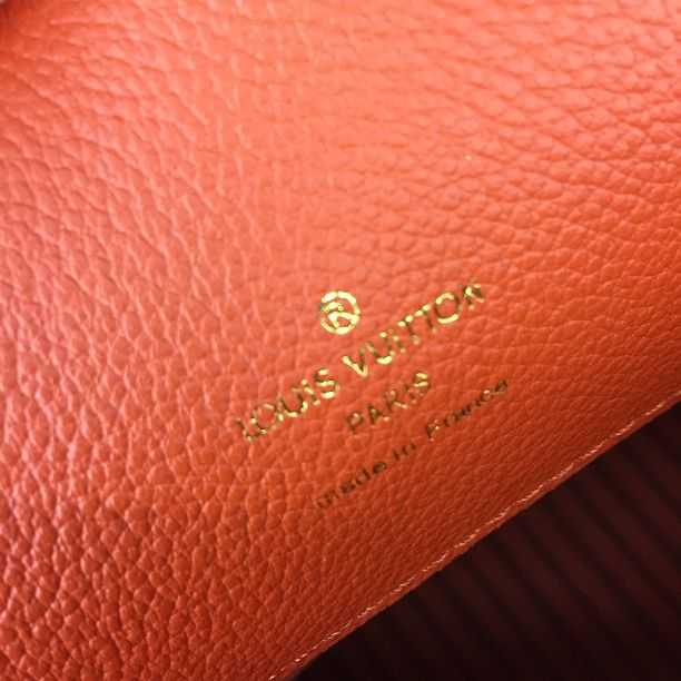 2015 Louis Vuitton Outlet monogram empreinte bagatelle m50074 cherry red(original leather)