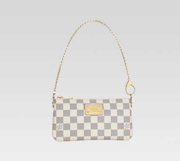 Louis Vuitton Outlet handbag damier azur canvas pochette milla mm n60027