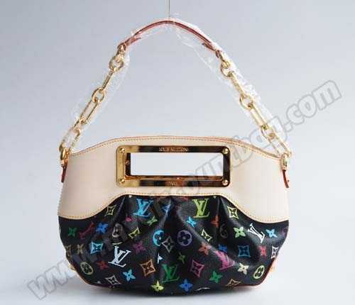 Louis Vuitton Outlet handbag monogram multicolore judy pm m40258 (black)