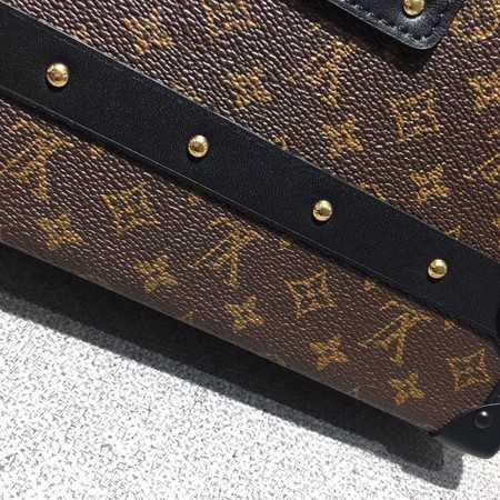 Louis Vuitton Outlet Petite Malle Monogram Canvas GM44154 brown