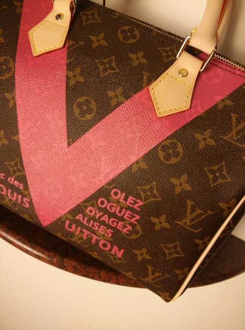 Louis Vuitton Outlet MONOGRAM V SPEEDY 30 Bag M41533 Rose