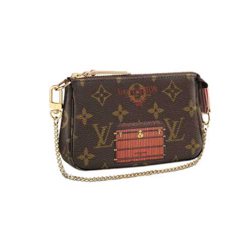 Louis Vuitton Outlet Monogram Canvas Mini Pochette Accessoires Trunks & Locks M60417