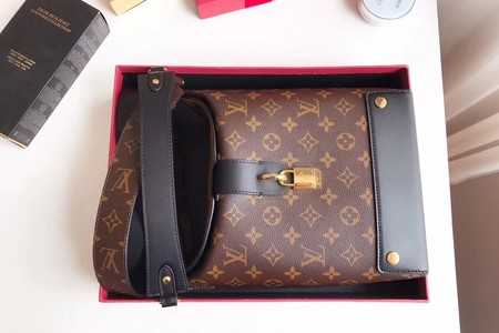 Louis Vuitton Outlet Original monogram canvas TAURILLON DAMIER EBENE M51177