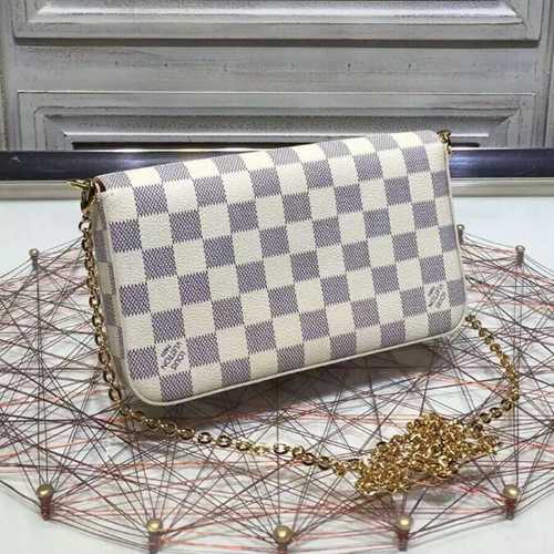 Louis Vuitton Outlet Damier Azur Canvas Pochette Felicie N63106